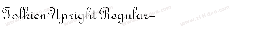 TolkienUpright Regular字体转换